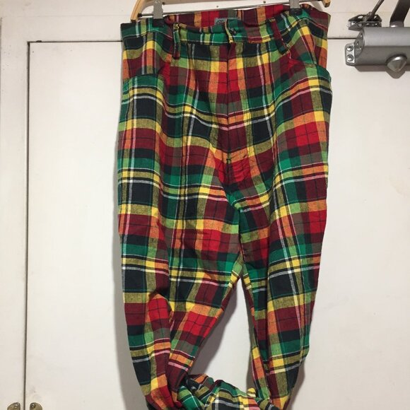 REGAL WEAR WIDE LEG PLAID PANTS SIZE 36 - Picture 2 of 11